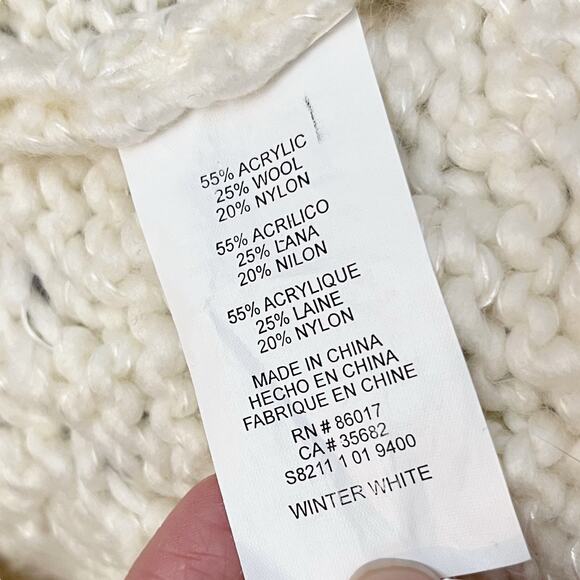 Y2K Bebe Chunky Fisherman Cardigan Sweater XS Cable Knit Button Down Fitted - Picture 9 of 13